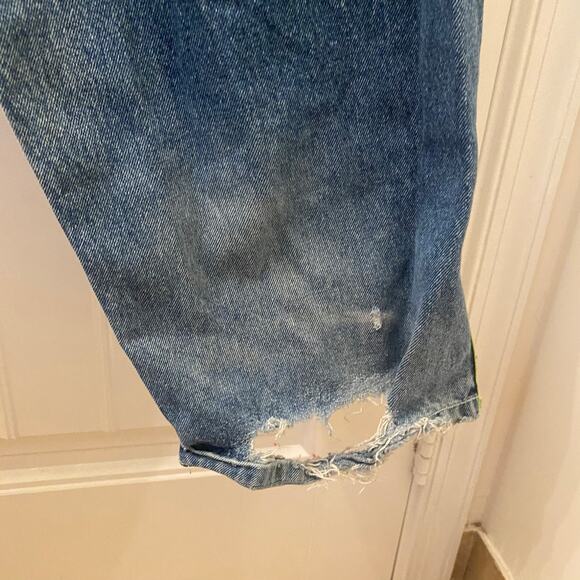 Y2K Denim Distressed Mecca Medina Carpenter Jeans Size 32 x 30 - Picture 6 of 7